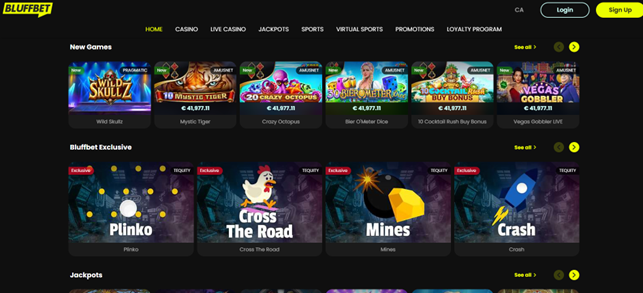 Bluffbet – Mid-range bonus