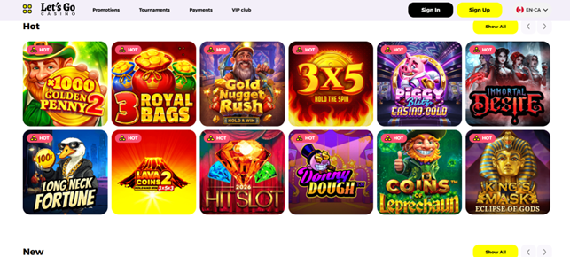 Let’s Go Casino – Zero-wagering bonus