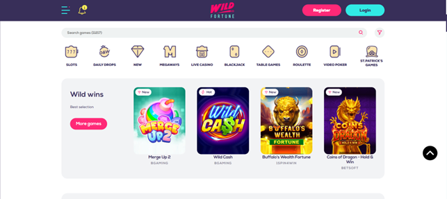 Wild Fortune – Biggest bonus