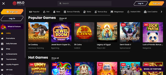 Wild Tokyo Casino – High bonus