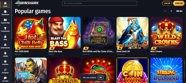 Winshark – Large welcome bonus